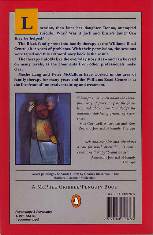 A Family in Therapy - Back Cover