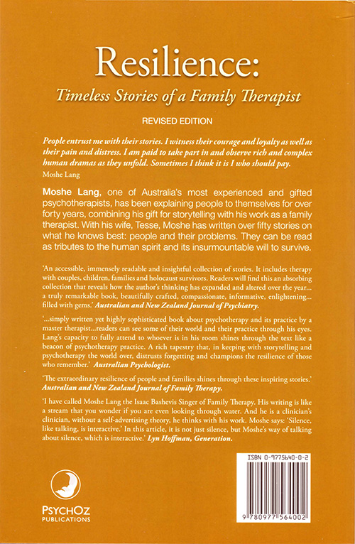 Resilience, 2007 - Back Cover.