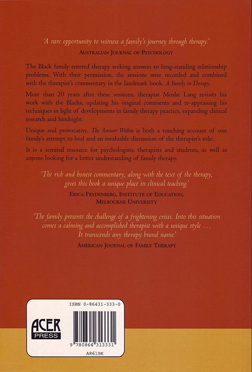 The Answer Within - Back Cover